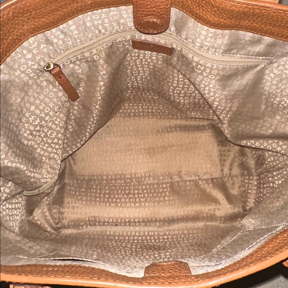 Kate Spade Sheffield Dorma white trim Tote Cognac - Picture 11 of 16